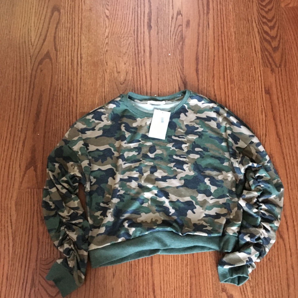 Camo sweater